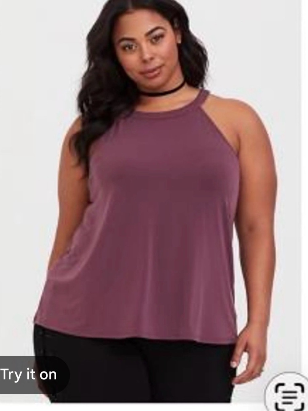 NWT Torrid Sleeveless High-Neck Plus-Size Tank - Mauve size 4
